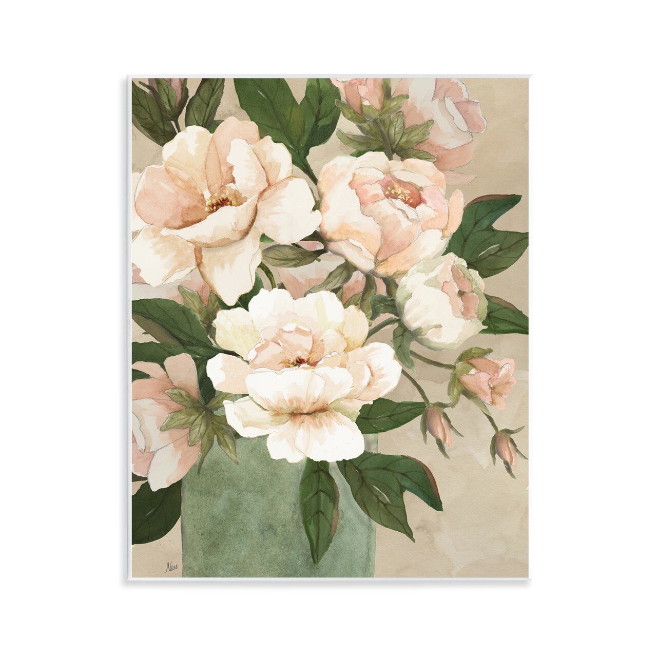 Stupell Industries Chic Elegant Rose Bouquet Wall Plaque By Nan